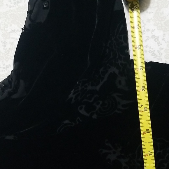 Elegant Holiday Special Occasion Velvet Burnout cover up Size L - Picture 7 of 9